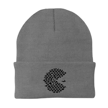 Fishing Pacman Style Embroidered Beanie